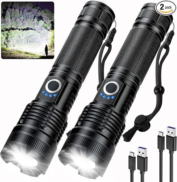 Pack Of 2 High Lumens Flashlight