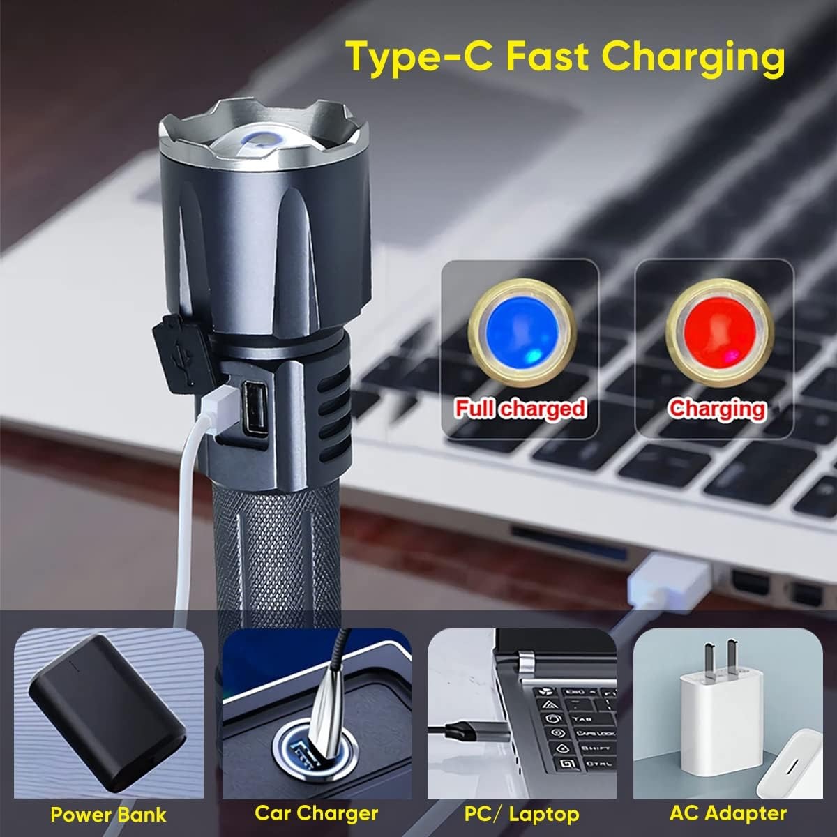 Pack of 3 High Lumens Flashlight